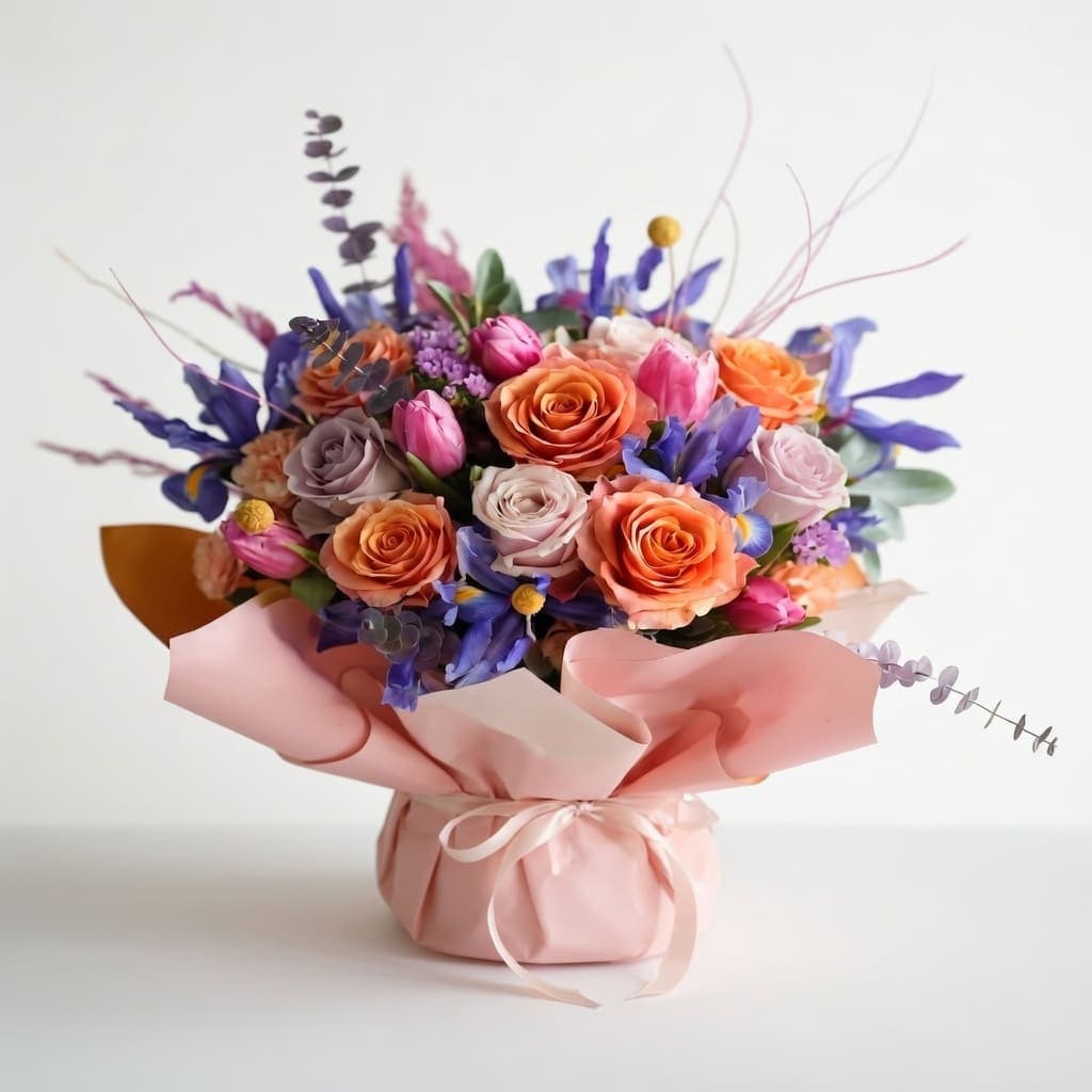 Pastel Celebration Bouquet & Cake Set photo 3