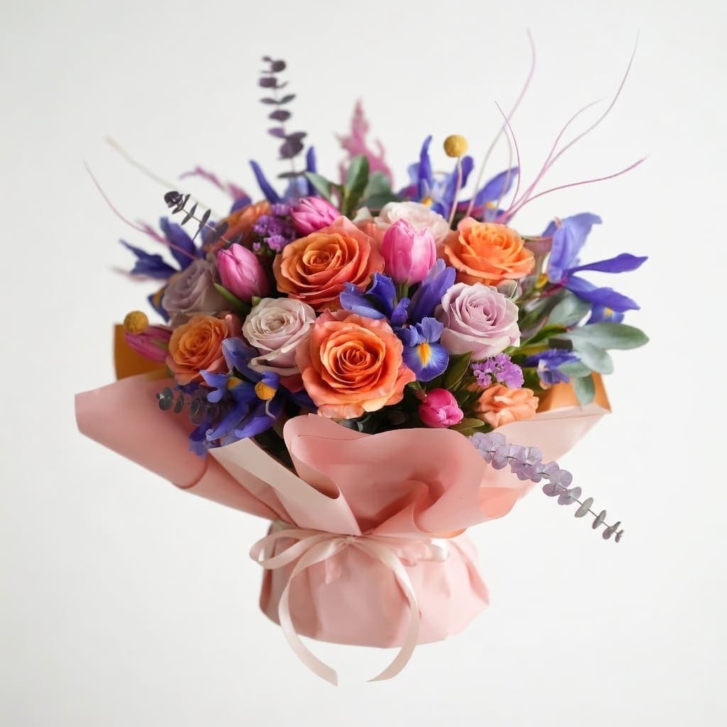 Pastel Celebration Bouquet & Cake Set photo 4